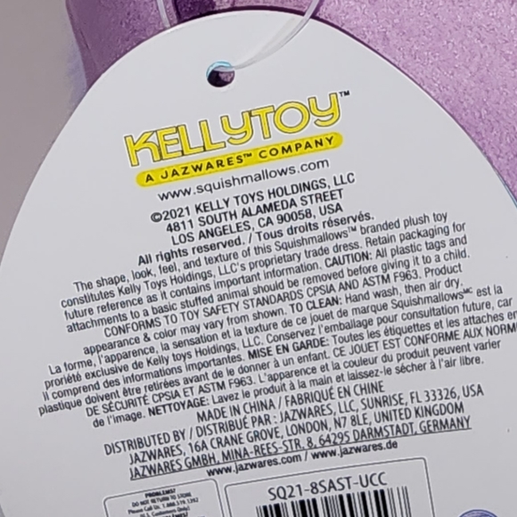 AMALA 🦎 Purple Spotted Axolotl Original Squishmallow by Kelly Toy ☆》NWT《☆ - Picture 8 of 9